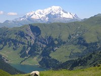 Mont Blanc mit offenen Türen