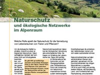 Naturschutz und ökologische Netzwerke im Alpenraum
