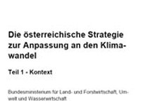 Die österreichische Strategie zur Anpassung an den Klimawandel