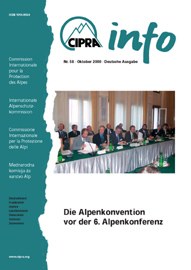 CIPRA Info 58: Die Alpenkonvention vor der 6. Alpenkonferenz