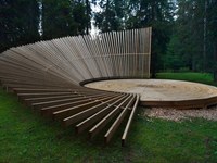 From devastated forest to an art platform