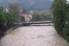 Global warming increases frequency and extent of flood catastrophes in the Alps