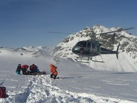 Onto the slopes by helicopter