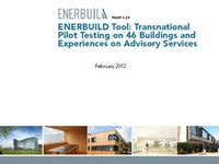 ENERBUILD Tool: Transnational Pilot Testing on 46 Buildings and Experiences on Advisory Services