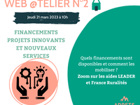 Web@telier n°2 "Financements projets innovants et nouveaux services"