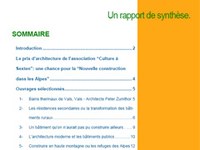 L’architecture moderne dans les Alpes - Un rapport de synthèse