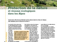Protection de la nature et réseaux écologiques dans les Alpes
