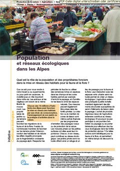 Population et réseaux écologiques dans les Alpes