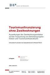 Financement du tourisme sans résidences secondaires