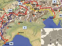 A piedi attraverso le Alpi