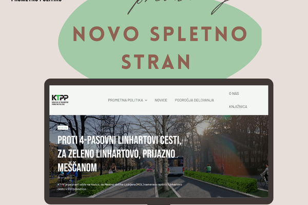 Predstavljamo novo spletno stran Koalicije za trajnostno prometno politiko