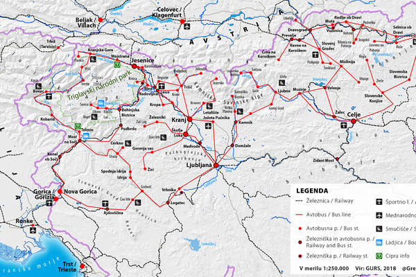 Vozni redi v Alpah 2018